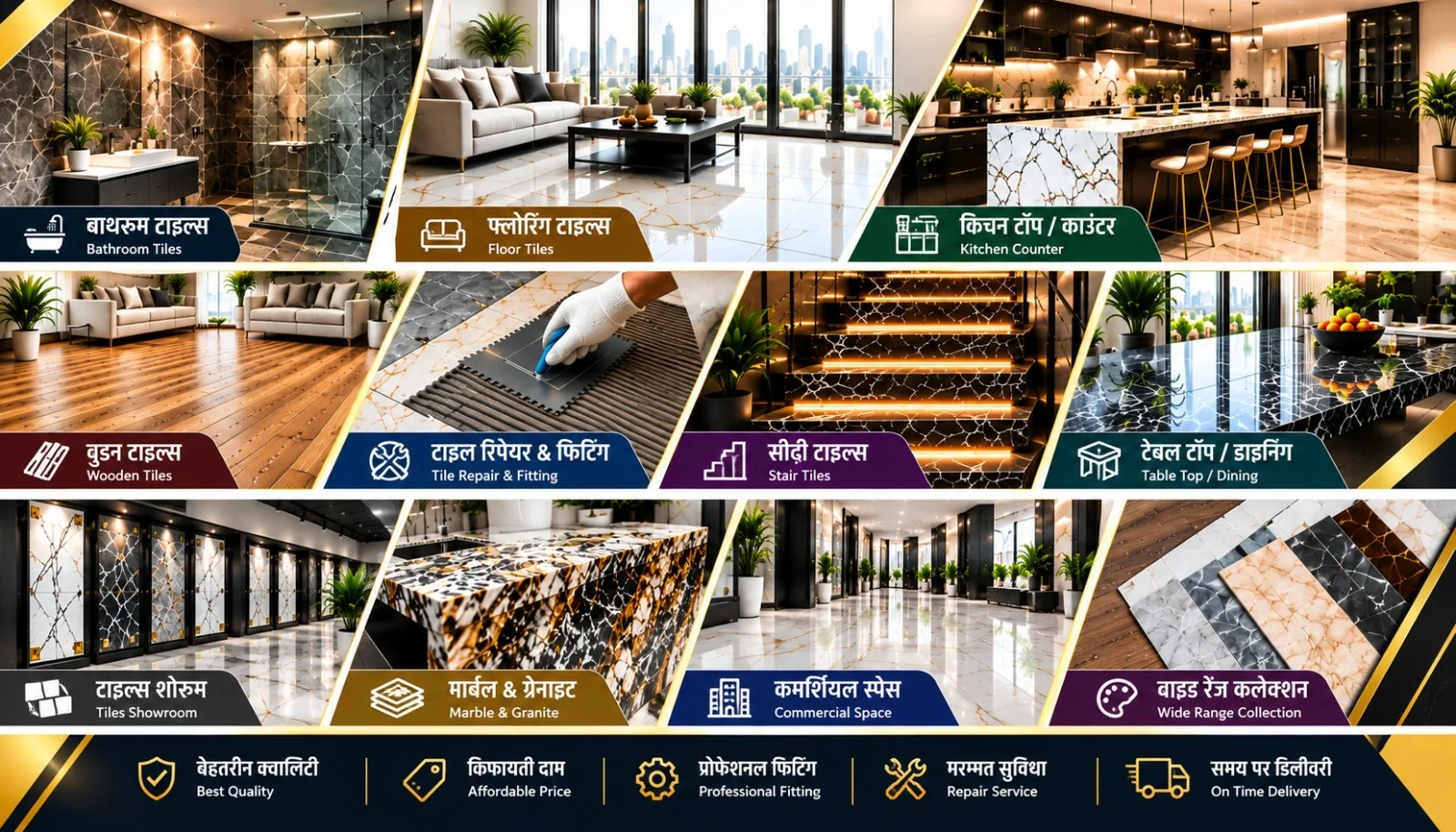 VASJA GROUP tile, flooring, marble, fitting and surface collection
